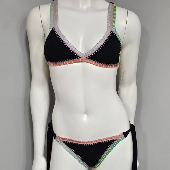 Platinum Inspired by Solange Ferrarini Crochet Trim Bikini Set - Picture 2 of 7